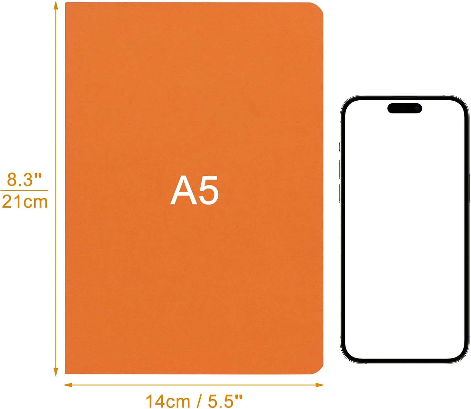 A5 Plain Blank Notebooks in 12 Cover Colours - 12 Pack, 60 Pages Each