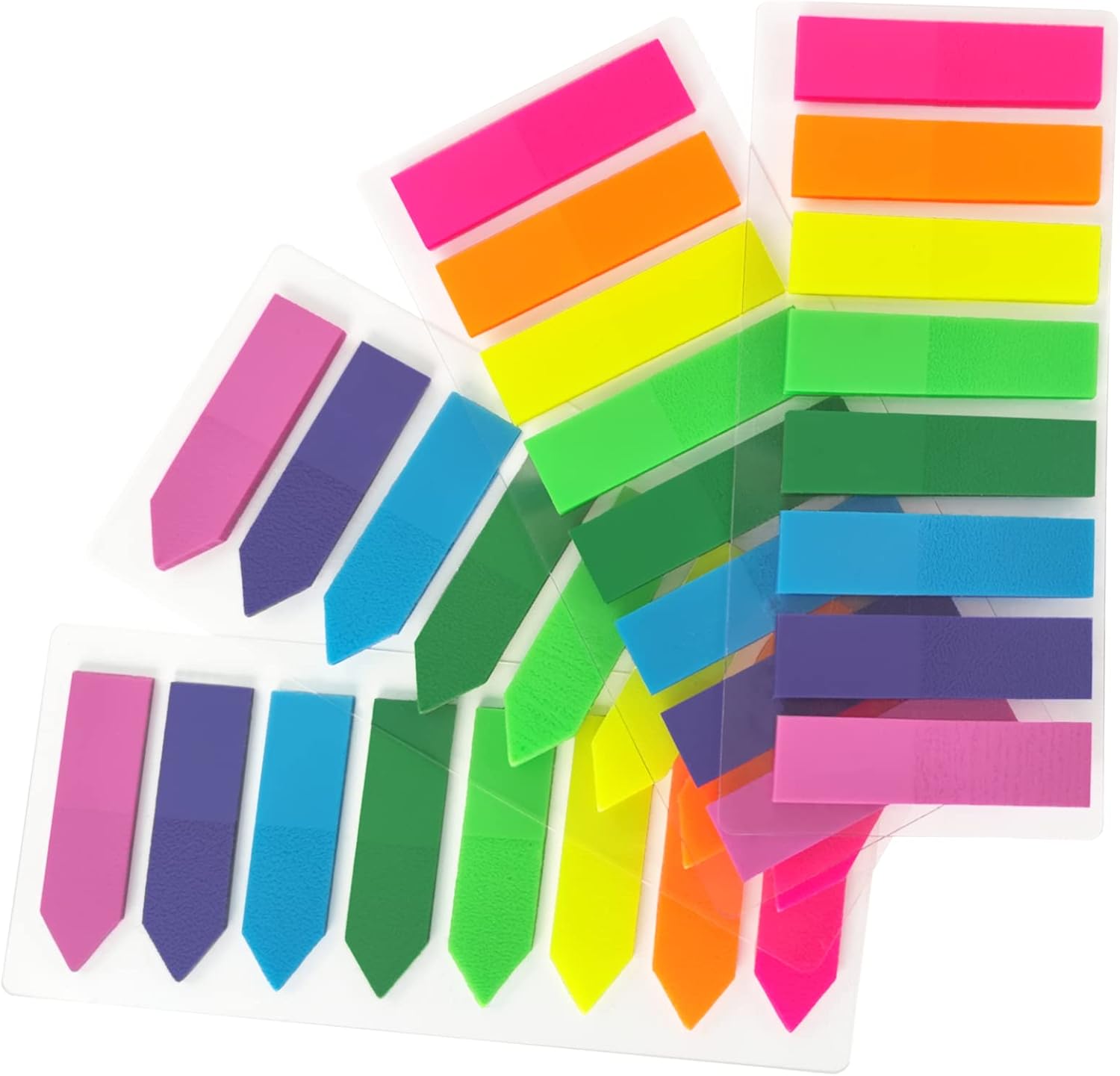 Translucent Arrow Index Tabs - 800 Pieces, 8 Colours, 4 Sets