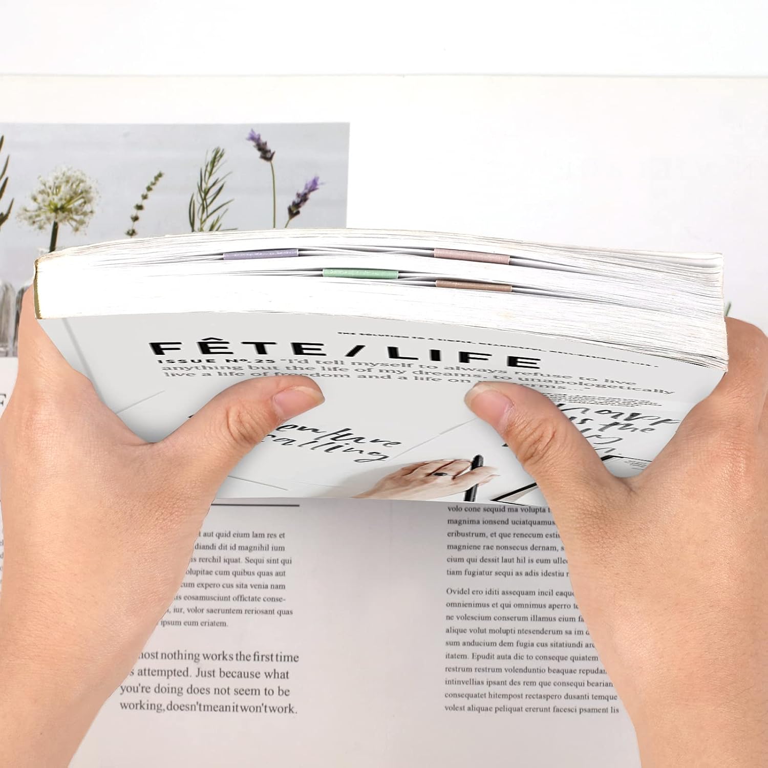 Magnetic Page Marker Bookmarks - 15 Pieces, 5 x 2 cm